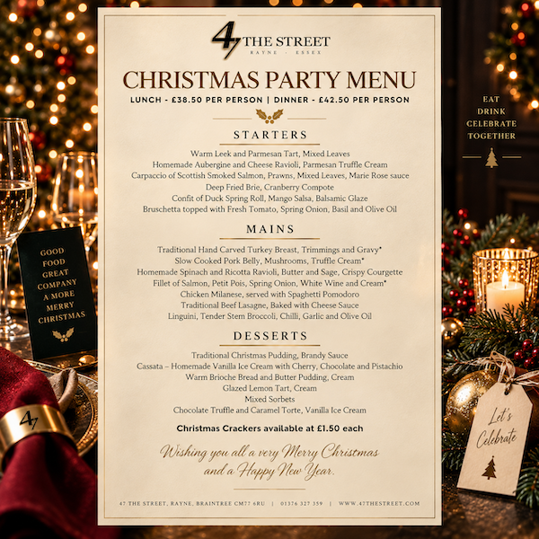 Christmas Party Menu